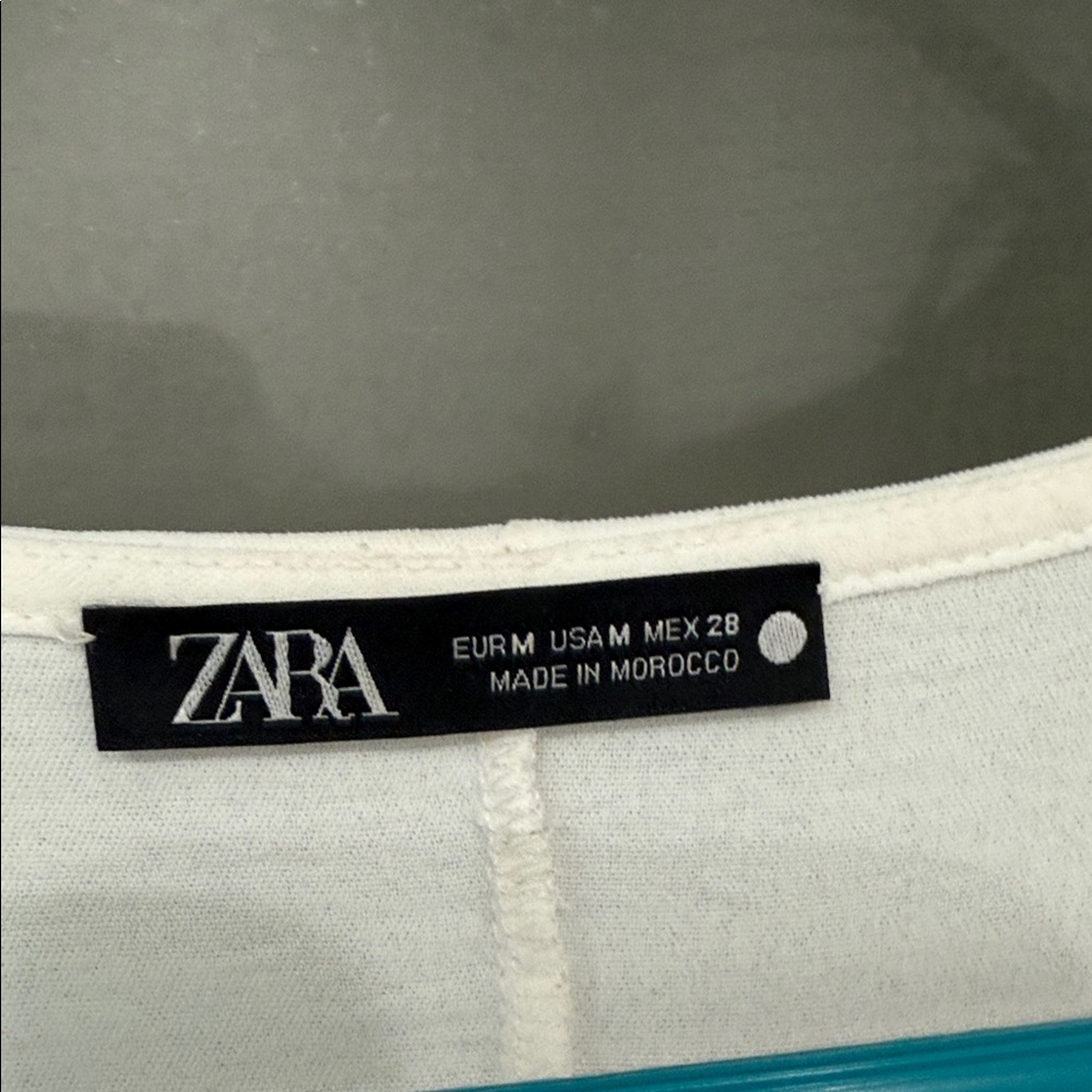 Zara white Midi Dress size M - Picture 4 of 8